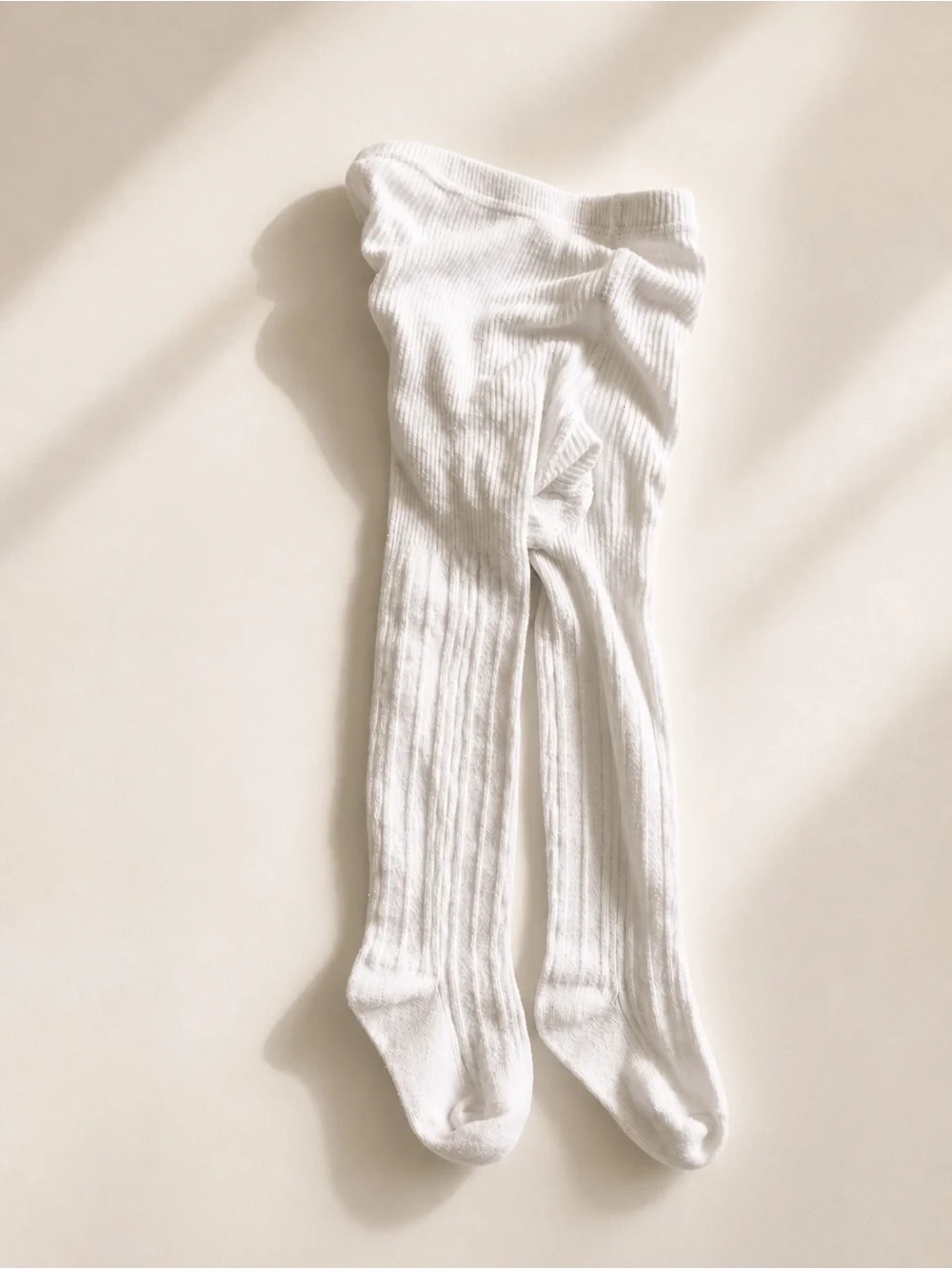 Cable knit white Tights